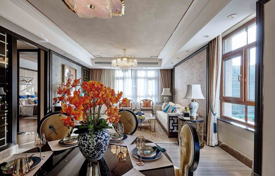 现代中式    青花瓷